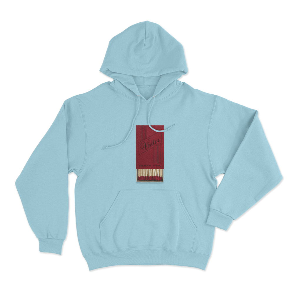 Match Box Cream Unisex Hoodie Sky Blue Match Box Cream Unisex Hoodie Sky Blue