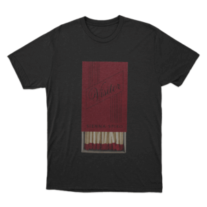 Match Box Cream Unisex T Shirt Black