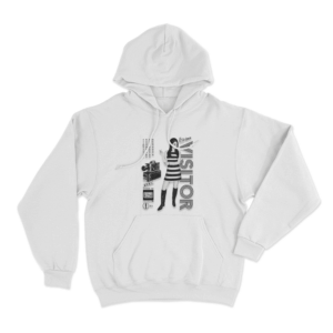 The Visitor Tour Poster Unisex Hoodie White 1